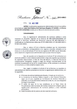 Resolución Jefatural N° 345-2013-AGN/J