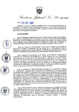 Resolución Jefatural N° 225-2017-AGN/J