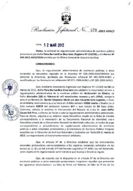 Resolución Jefatural N° 079-2012-AGN/J