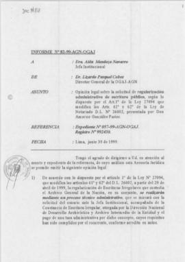 INFORME 082-99-AGN-OGAJ