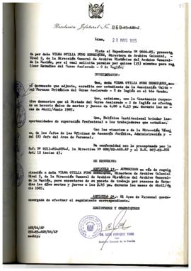 Resolución Jefatural N° 060-1985/AGN/J