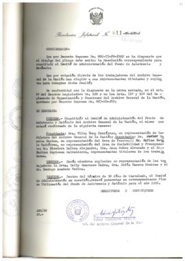 Resolución Jefatural N° 011-1986/AGN/J
