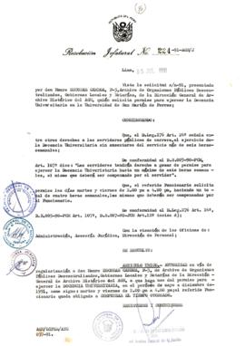 Resolución Jefatural N° 224-1991/AGN/J