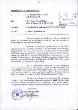 INFORME 131-2005-AGN-OGAJ
