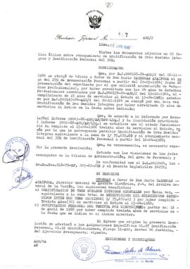 Resolución Jefatural N° 087-1988/AGN/J