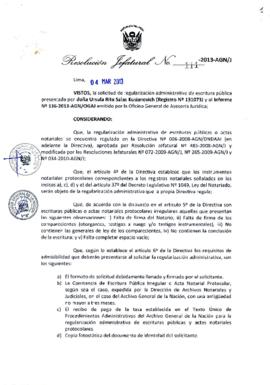 Resolución Jefatural N° 111-2013-AGN/J
