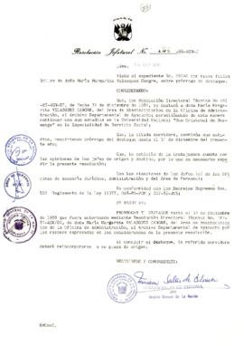 Resolución Jefatural N° 154-1988/AGN/J