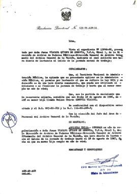 Resolución Directoral N° 123-86-AGN/OA