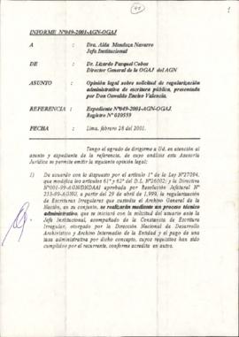 INFORME 049-2001-AGN-OGAJ