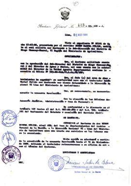 Resolución Jefatural N° 123-1988/AGN/J