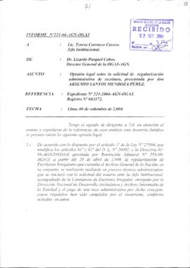 INFORME 221-2004-AGN-OGAJ