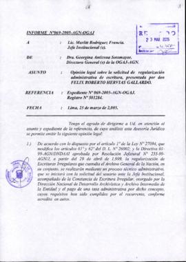 INFORME 069-2005-AGN-OGAJ