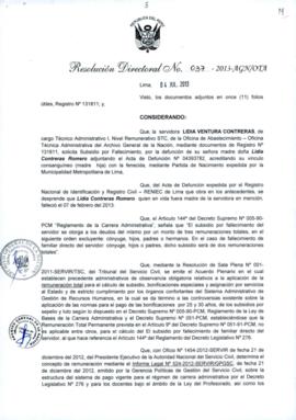 Resolución Directoral N° 037-2013-AGN/OTA