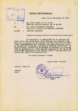 INFORME 070-90-AGN/OAJ