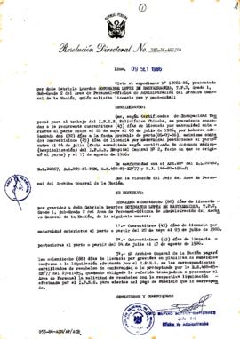 Resolución Directoral N° 86-86-AGN/OA