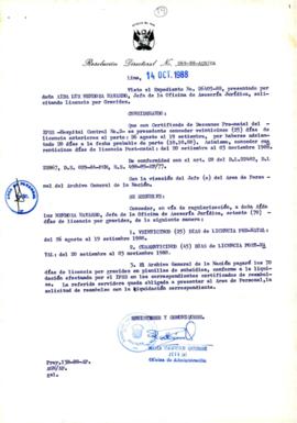 Resolución Directoral N° 069-88-AGN/OA