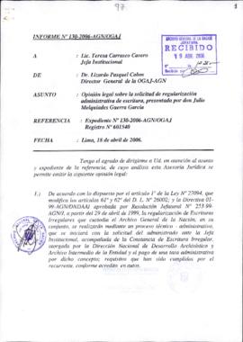 INFORME 130-2006-AGN/OGAJ