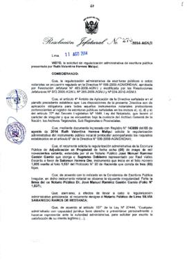 Resolución Jefatural N° 270-2014-AGN/J
