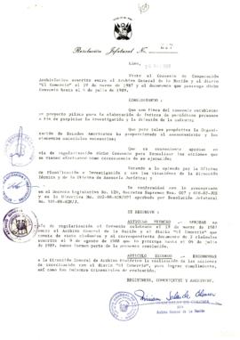 Resolución Jefatural N° 237-1988/AGN/J