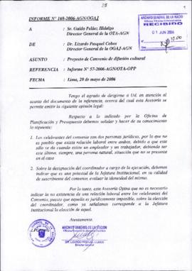 INFORME 168-2006-AGN/OGAJ