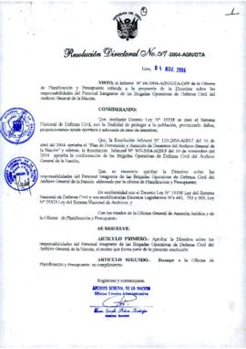 Resolución Directoral N° 017-2004-AGN/OTA