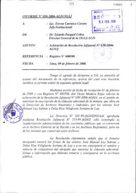 INFORME 056-2006-AGN/OGAJ