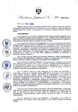 Resolución Jefatural N° 047-2018-AGN/J