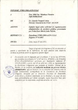 INFORME 083-2001-AGN-OGAJ