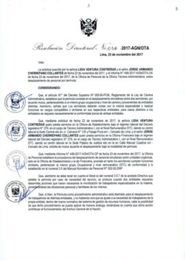 Resolución Directoral N° 056-2017-AGN/OTA