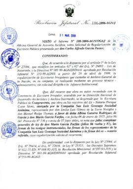 Resolución Jefatural N° 106-2006-AGN/J