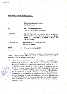 INFORME 031-2000-AGN-OGAJ