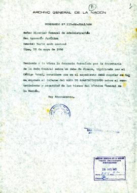 MEMORANDUM 215-86-JOAJ/AGN