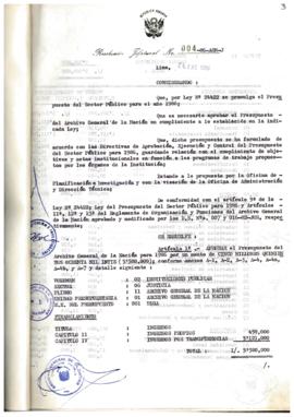 Resolución Jefatural N° 004-1986/AGN/J