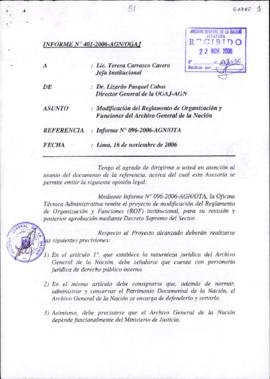 INFORME 401-2006-AGN/OGAJ