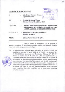 INFORME 287-2004-AGN-OGAJ
