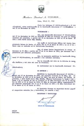 Resolución Directoral N° 017/83-AGN/OA