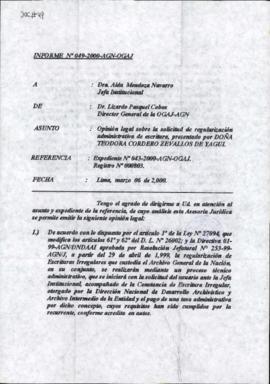 INFORME 049-2000-AGN-OGAJ