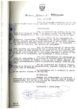 Resolución Jefatural N° 011-1983/AGN/J