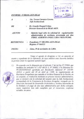 INFORME 288-2004-AGN-OGAJ