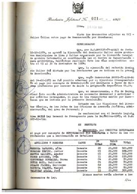 Resolución Jefatural N° 021-1985/AGN/J