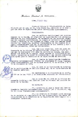 Resolución Directoral N° 88-83-AGN/OA