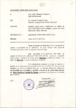 INFORME 069-2001-AGN-OGAJ