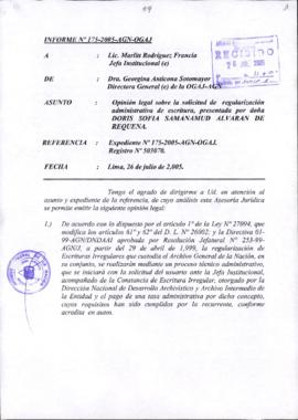 INFORME 175-2005-AGN-OGAJ