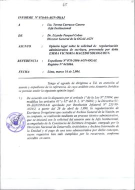 INFORME 074-2003-AGN-OGAJ