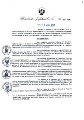 Resolución Jefatural N° 124-2017-AGN/J