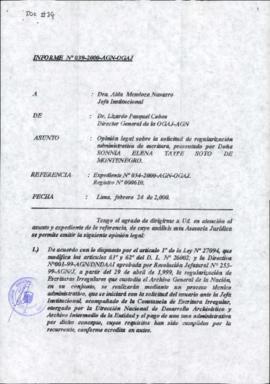 INFORME 039-2000-AGN-OGAJ