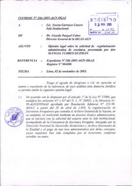 INFORME 286-2005-AGN-OGAJ