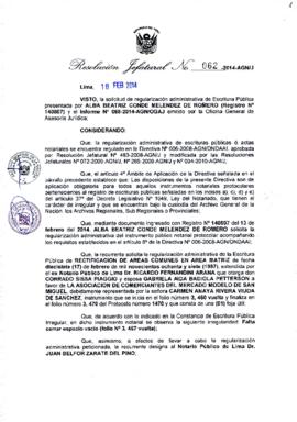 Resolución Jefatural N° 062-2014-AGN/J