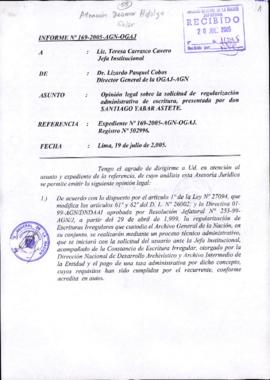INFORME 169-2005-AGN-OGAJ