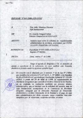 INFORME 061-2000-AGN-OGAJ